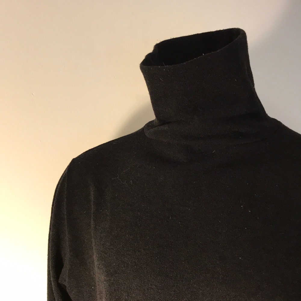 Super soft knit black turtleneck from Japan.